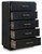Rowanbeck - Black - Chest of Drawers (B821-46) by Ashley