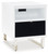 Gardoni - White/Black - Chairside End Table (T756-7) by Ashley