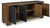 Rosswain - Warm Brown - 80" TV Stand (W763-68) by Ashley
