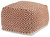 Brynnsen - Rust/Ivory - Pouf (A1001056) by Ashley