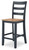 Gesthaven - Natural/Blue - Counter Height Barstool (Set of 2) (D399-124) by Ashley