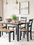 Gesthaven - Natural/Blue - Dining Table with 4 Chairs and Bench (Set of 6) (D399-325) by Ashley
