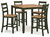 Gesthaven - Natural/Green - Counter Height Dining Table and 4 Barstools (Set of 5) (D401-223) by Ashley