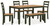 Gesthaven - Natural/Green - Dining Table with 4 Chairs and Bench (Set of 6) (D401-325) by Ashley