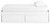Onita - White - Queen Platform Bed with 2 Side Storage (EB9630B14) by Ashley
