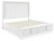 Chalanna - White - California King Upholstered Storage Bed (B822B5) by Ashley