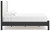 Cadmori - Black/White - King Upholstered Panel Bed (B2616B8) by Ashley