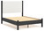 Cadmori - Black/White - Full Upholstered Panel Bed (B2616B3) by Ashley