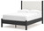 Cadmori - Black/White - Full Upholstered Panel Bed (B2616B3) by Ashley