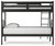 Nextonfort - Black - Twin over Twin Bunk Bed (B396B7) by Ashley