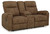 Edenwold - Brindle - Reclining Loveseat with Console (1380594) by Ashley