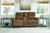 Edenwold - Brindle - Reclining Loveseat with Console (1380594) by Ashley