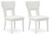 Chalanna - White - Dining Chair (Set of 2) (D822-01) by Ashley