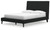 Cadmori - Black - Full Upholstered Bed with Roll Slats (B2616-72) by Ashley