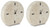 Donfordson - Beige - Table Clock (Set of 2) (A2000660) by Ashley