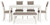 Erinberg - Antique White - Dining Table and 4 Chairs and Bench (Set of 6) (D423-325) by Ashley