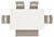 Erinberg - Antique White - Dining Table and 4 Chairs and Bench (Set of 6) (D423-325) by Ashley