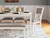 Erinberg - Antique White - Dining Table and 4 Chairs and Bench (Set of 6) (D423-325) by Ashley