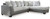 Clairette Court - Alloy - 2-Piece Sectional with Chaise (31503S2) by Ashley
