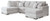 Gabyleigh - Nickel - 2-Piece Sectional with Chaise (20904S2) by Ashley