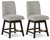 Burkhaus - Beige/Dark Brown - Counter Height Barstool (Set of 2) (D984-124) by Ashley