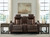 High Impact - Tobacco - Power Reclining Loveseat with Console (U1060118) by Ashley