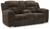 Frohn - Chocolate - Reclining Loveseat with Console (3740794) by Ashley