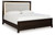 Neymorton - Dark Grayish Brown - Queen Upholstered Panel Bed (B618B2) by Ashley
