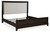 Neymorton - Dark Grayish Brown - Queen Upholstered Panel Bed (B618B2) by Ashley