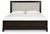 Neymorton - Dark Grayish Brown - Queen Upholstered Panel Bed (B618B2) by Ashley