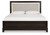 Neymorton - Dark Grayish Brown - California King Upholstered Panel Bed (B618B5) by Ashley