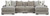 Aslan Court - Pebble - 4-Piece Sofa Pit Sectional (20305S5) by Ashley