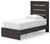Hollivern - Dark Gray - Twin Panel Storage Bed (PCB2108B17) by Ashley
