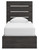 Hollivern - Dark Gray - Twin Panel Storage Bed (PCB2108B17) by Ashley