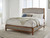 Sharlance - Light Brown - King Upholstered Panel Bed (B895B6) by Ashley