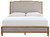 Sharlance - Light Brown - King Upholstered Panel Bed (B895B6) by Ashley