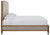 Sharlance - Light Brown - King Upholstered Panel Bed (B895B6) by Ashley