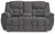 Foreside - Charcoal - Reclining Loveseat with Console (3810494) by Ashley
