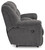Foreside - Charcoal - Reclining Loveseat with Console (3810494) by Ashley