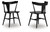 Gretlynn - Black - Dining Chair (Set of 2) (D501-02) by Ashley