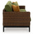Horizon Hall - Brown/Green - Outdoor Sofa with Cushion (P572-838) by Ashley