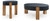 Breenmore - Black/Natural - Table (Set of 2) (T322-12) by Ashley