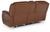 Healy Pier - Chocolate - Power Reclining Loveseat with Console (U1120418) by Ashley