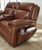 Healy Pier - Chocolate - Power Reclining Loveseat with Console (U1120418) by Ashley