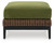 Horizon Hall - Brown/Green - Outdoor Ottoman with Cushion (P572-814) by Ashley