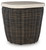 Kimora - Beige/Dark Brown - Outdoor End Table (P711-702) by Ashley