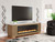 Camdill - Light Brown - 80" TV Stand with Electric Fireplace (W808W1) by Ashley
