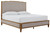 Sharlance - Light Brown - California King Upholstered Panel Bed (B895B7) by Ashley