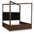 Dilenno - Dark Brown - California King Canopy Bed (PCB857B7) by Ashley