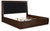 Dilenno - Dark Brown - California King Upholstered Panel Bed (PCB857B9) by Ashley